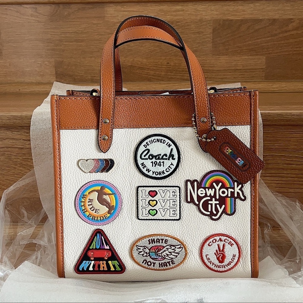 Coach Pride Field Tote 22 With Patches Bag CA138